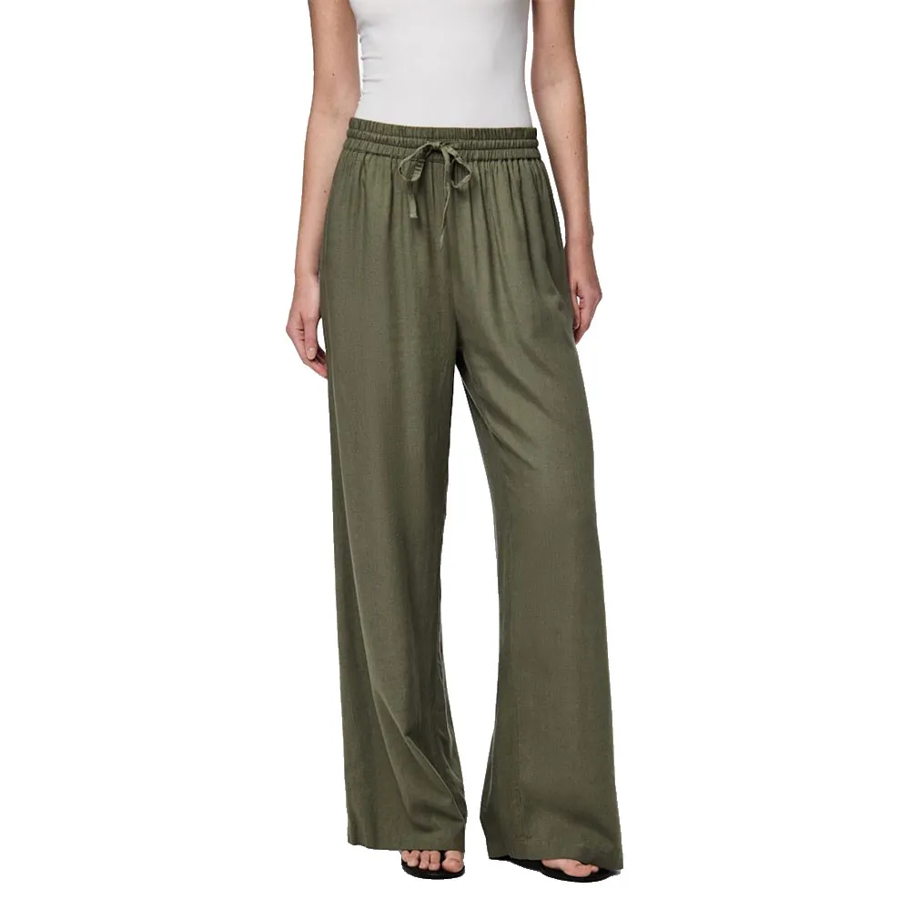 

Брюки с высокой талией Pieces Pia Wide Leg, зеленый