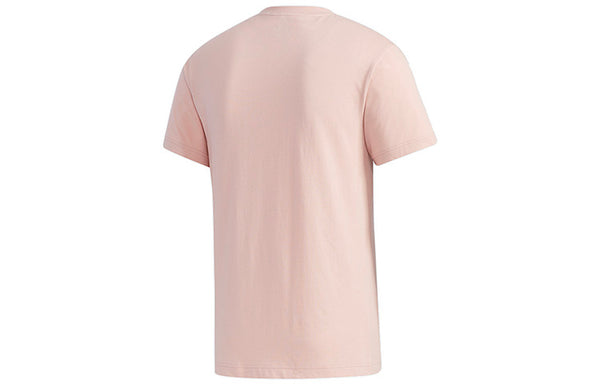 Футболка neo m cs tee 3 sports short sleeve pink Adidas, розовый — фото 2