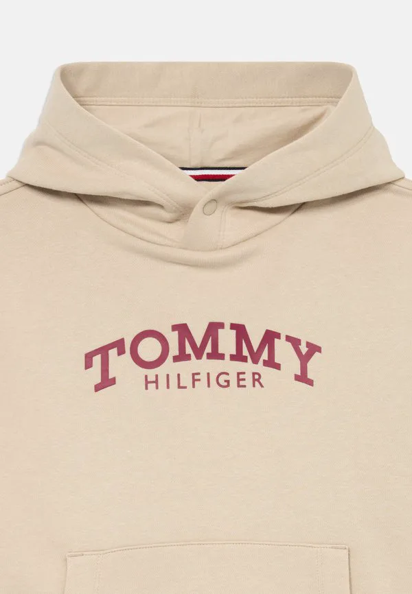 Толстовка с капюшоном из флиса с принтом логотипа Tommy Hilfiger, Gulf Sand — фото 3