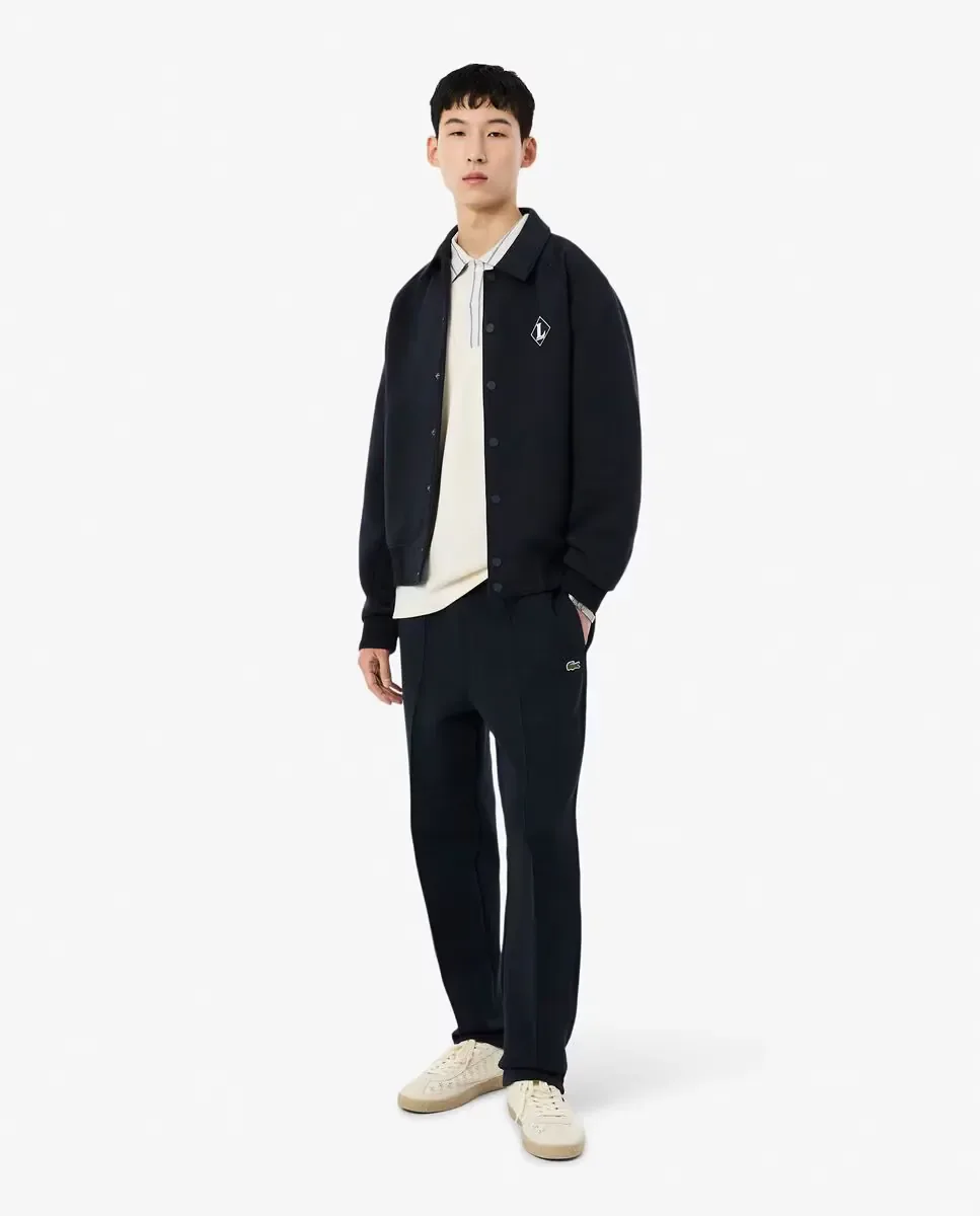 Lacoste Мужское поло классического кроя с эмблемой, произведенное во Франции, белое с короткими рукавами — фото 4