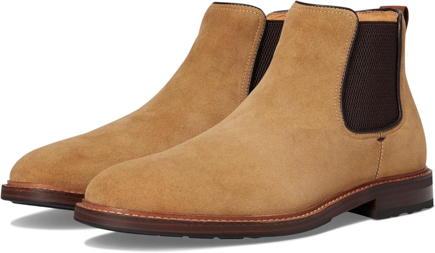 Мужские ботинки Florsheim Anthem с эластичными вставками и цельным носком, мокко