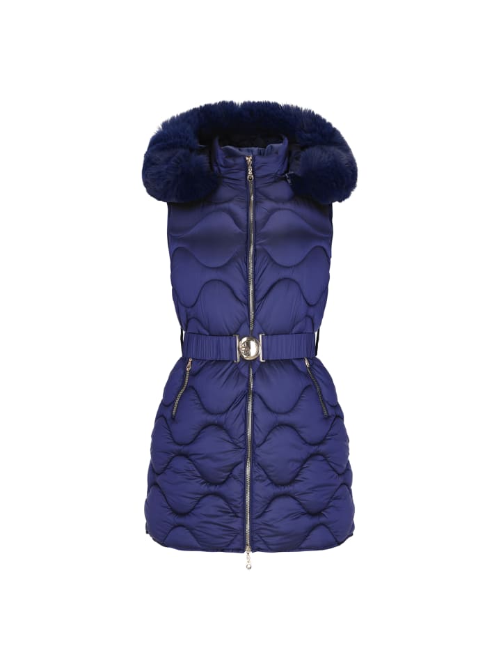 

Faina Женский жилет темно-синего цвета