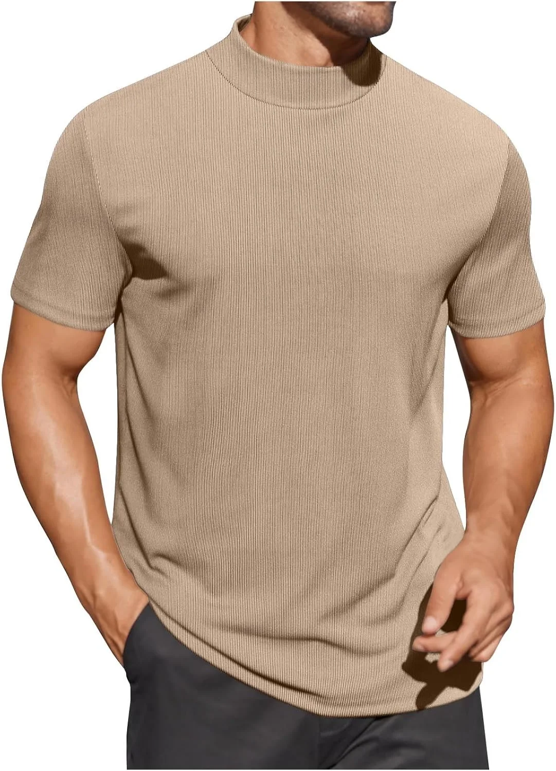 

Футболка мужская летняя, короткий рукав, рифленая Juebong