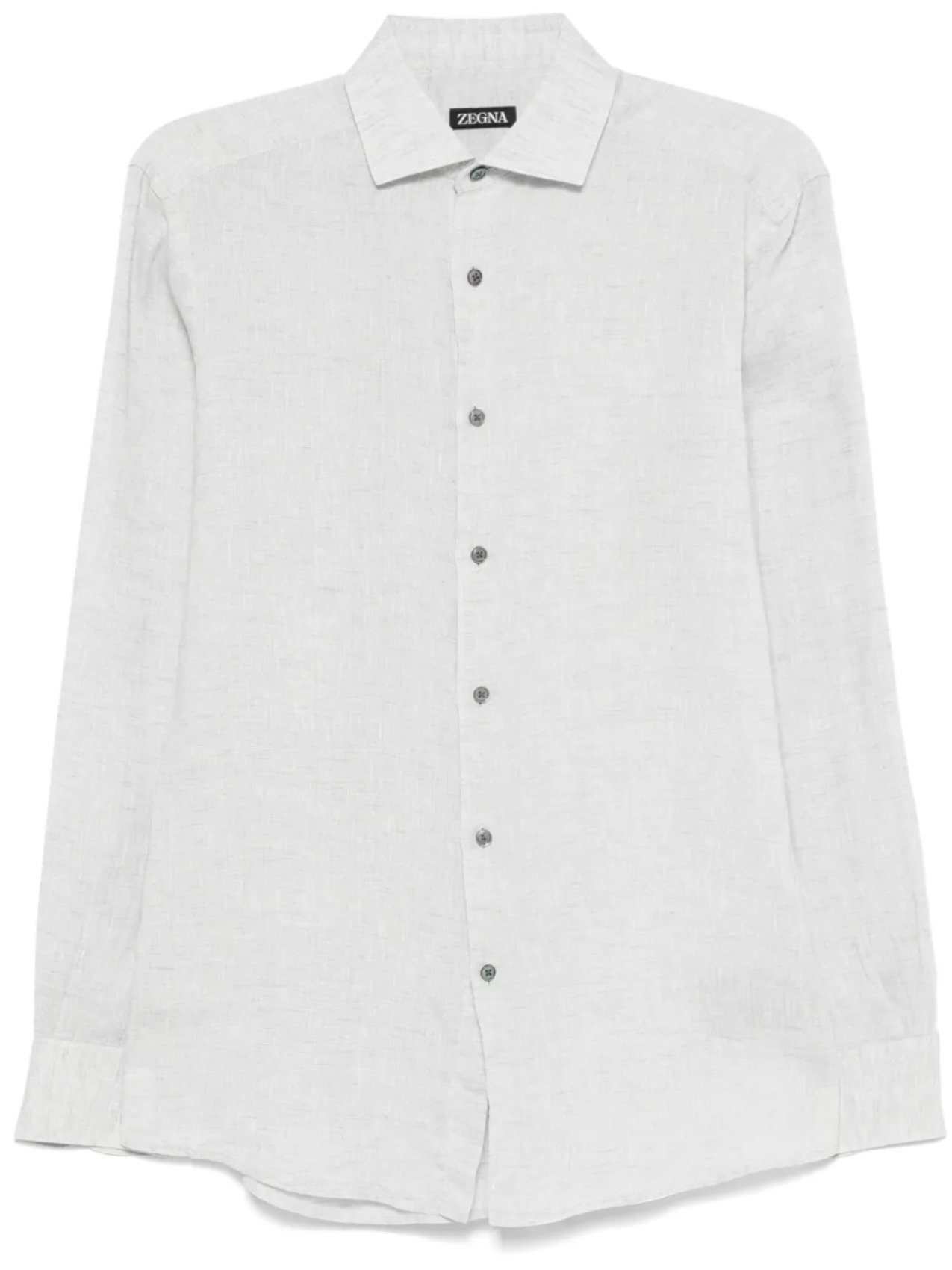 

Льняная рубашка Zegna, серый