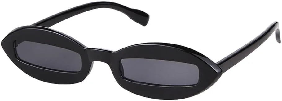 

Модные солнцезащитные очки 2027 года для женщин в стиле ретро, ​​маленькая овальная оправа, уникальные и забавные, с защитой от УФ-излучения UV400 MTZJH, C1