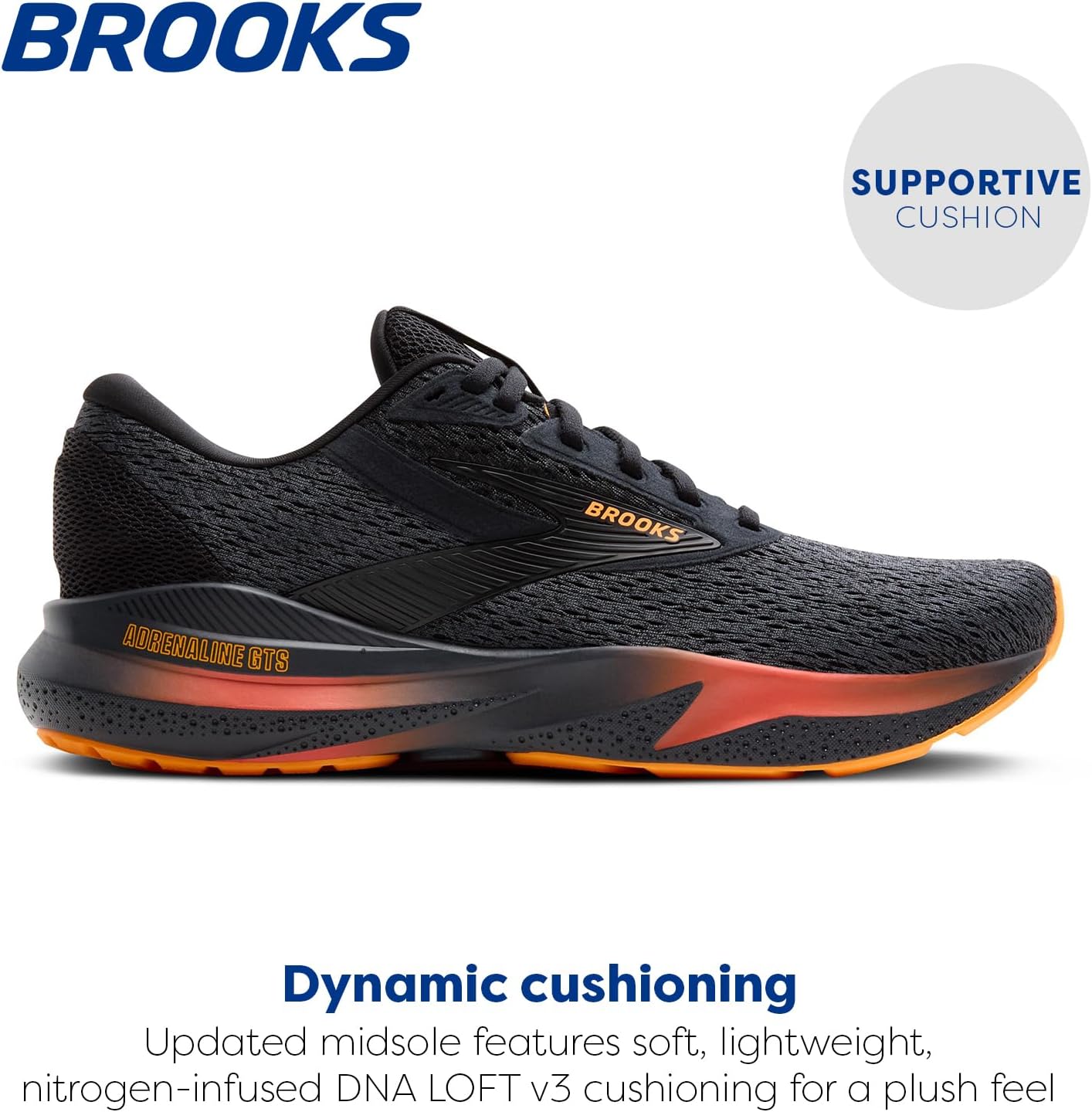 Мужские беговые кроссовки Brooks Adrenaline GTS 24 с поддержкой — фото 2