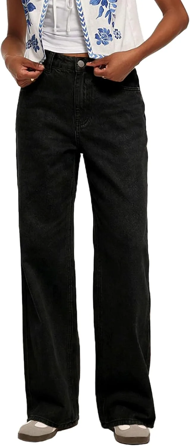 

Джинсы женские High Waisted Wide Leg Cream Relaxed Fit ACTIFORTERRAS