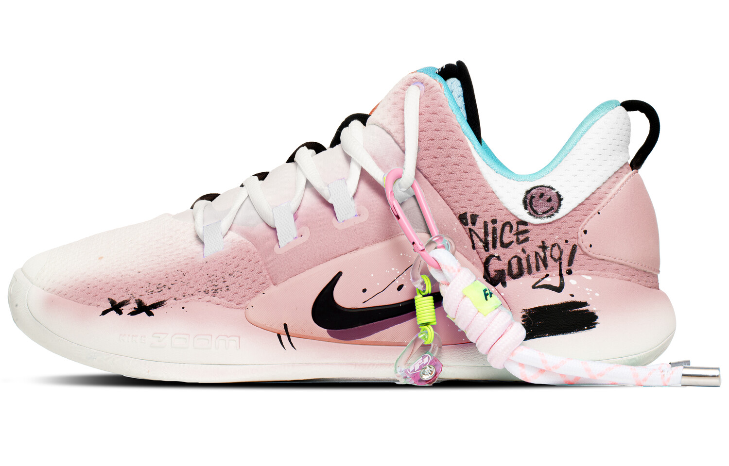 

Баскетбольные кроссовки Hyperdunk X мужские с низким верхом розового цвета Nike