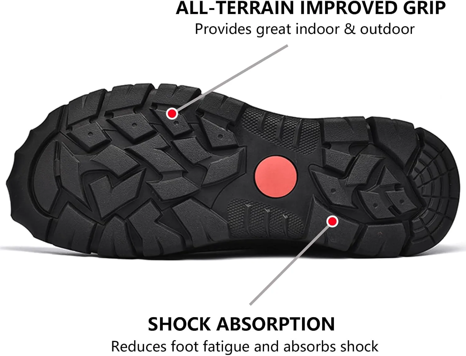 

Мужские кожаные слипоны для походов и прогулок на открытом воздухе, водонепроницаемые повседневные лоферы для работы и ходьбы VOCECO, коричневый