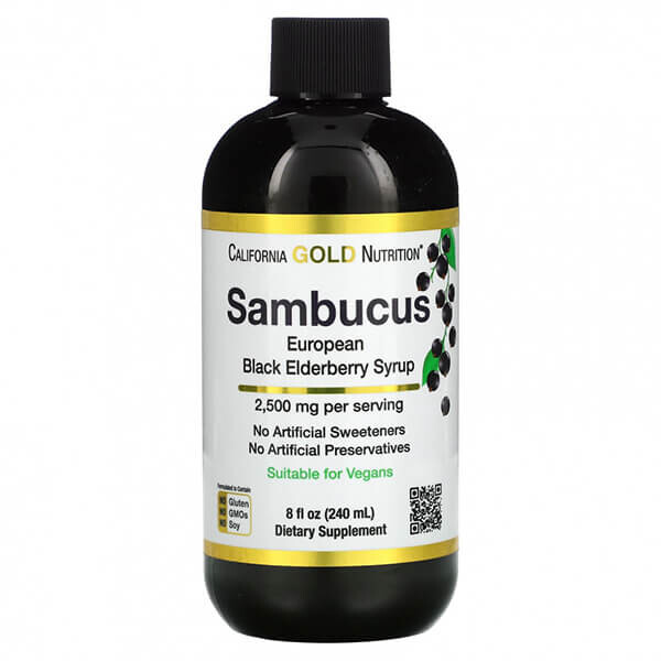

Бузина для взрослых California Gold Nutrition, 240 мл