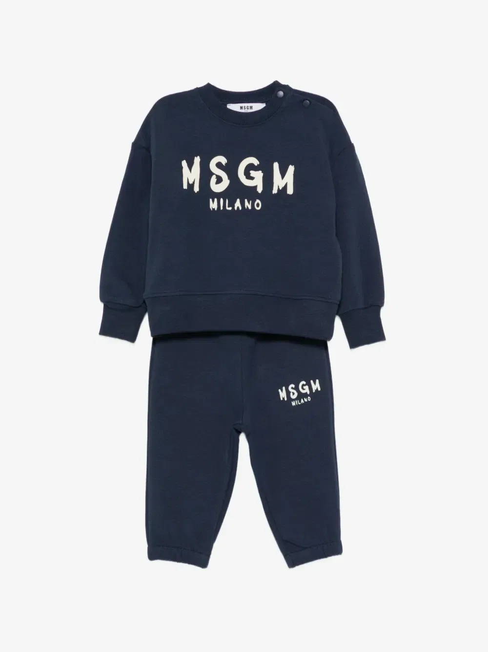 Спортивный костюм с логотипом MSGM Kids, синий