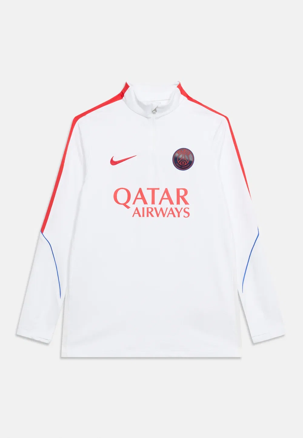 Унисекс футбольная форма «Пари Жермен» для тренировочного удара Nike Performance, White/Red