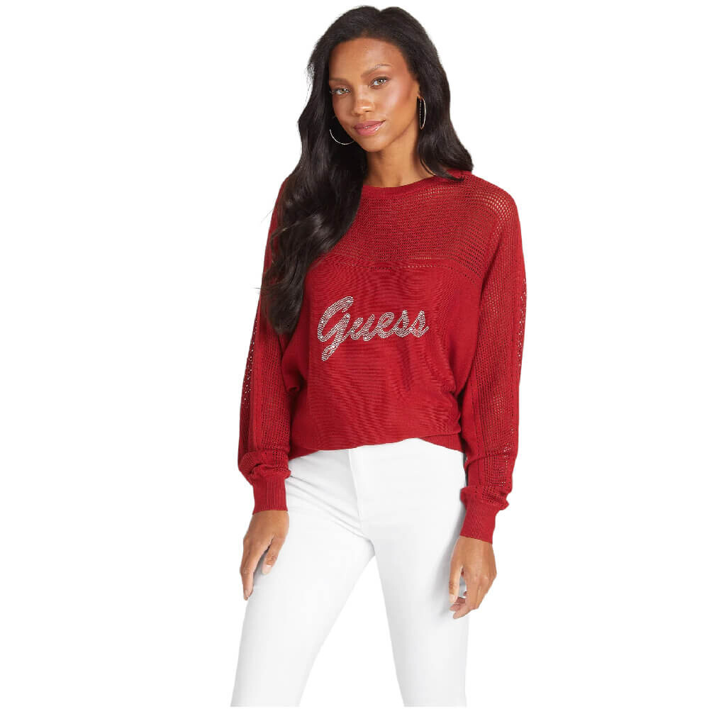 

Свитер Guess Factory Dalina Logo, красный