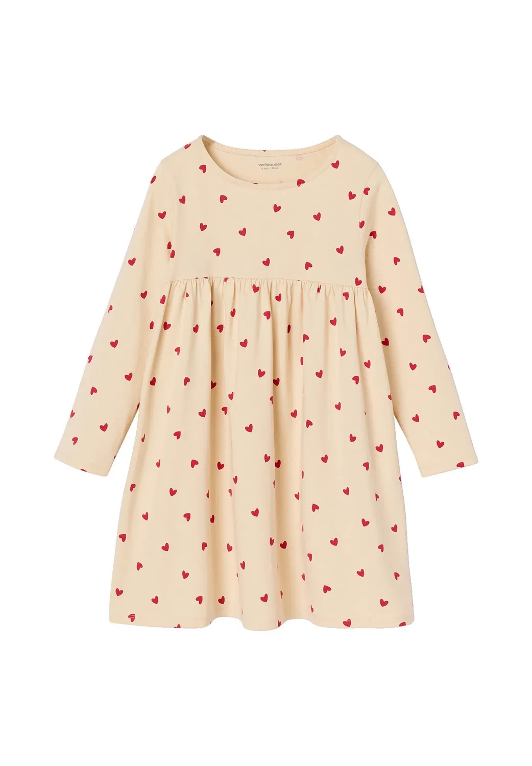 Mädchen-Set: толстовка и Blumenkleid - толстовка на молнии Vertbaudet, Marine — фото 3