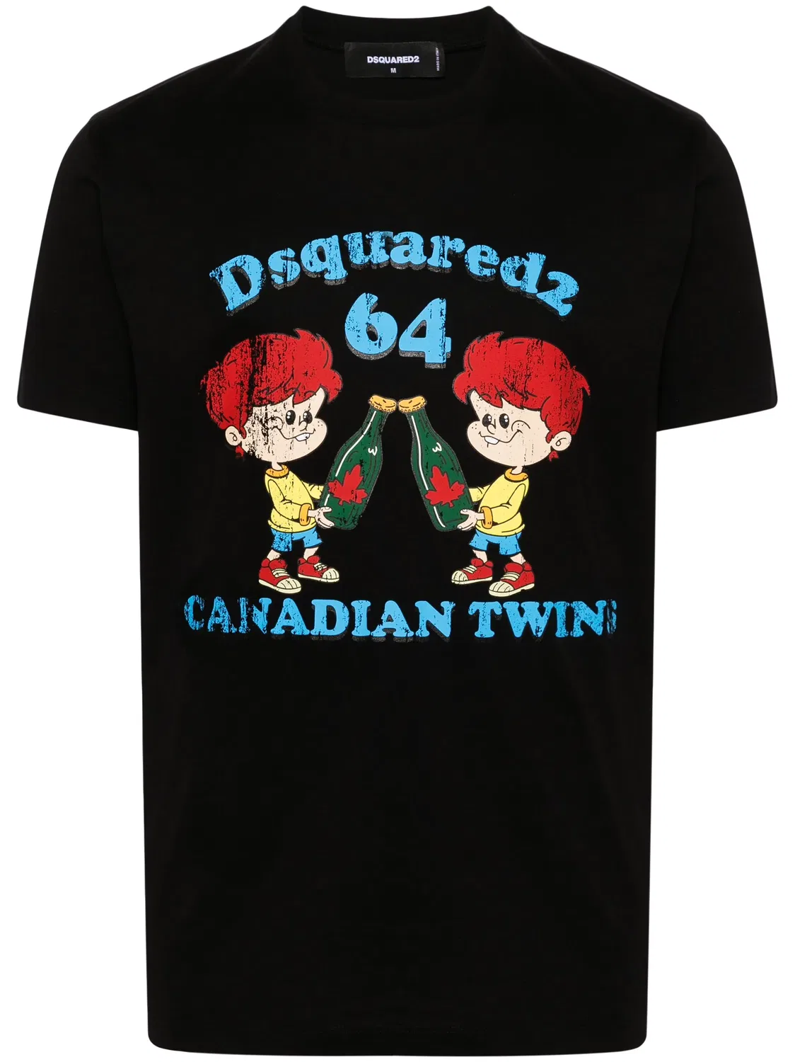 DSQUARED2 Черная футболка Cool Fit из хлопка