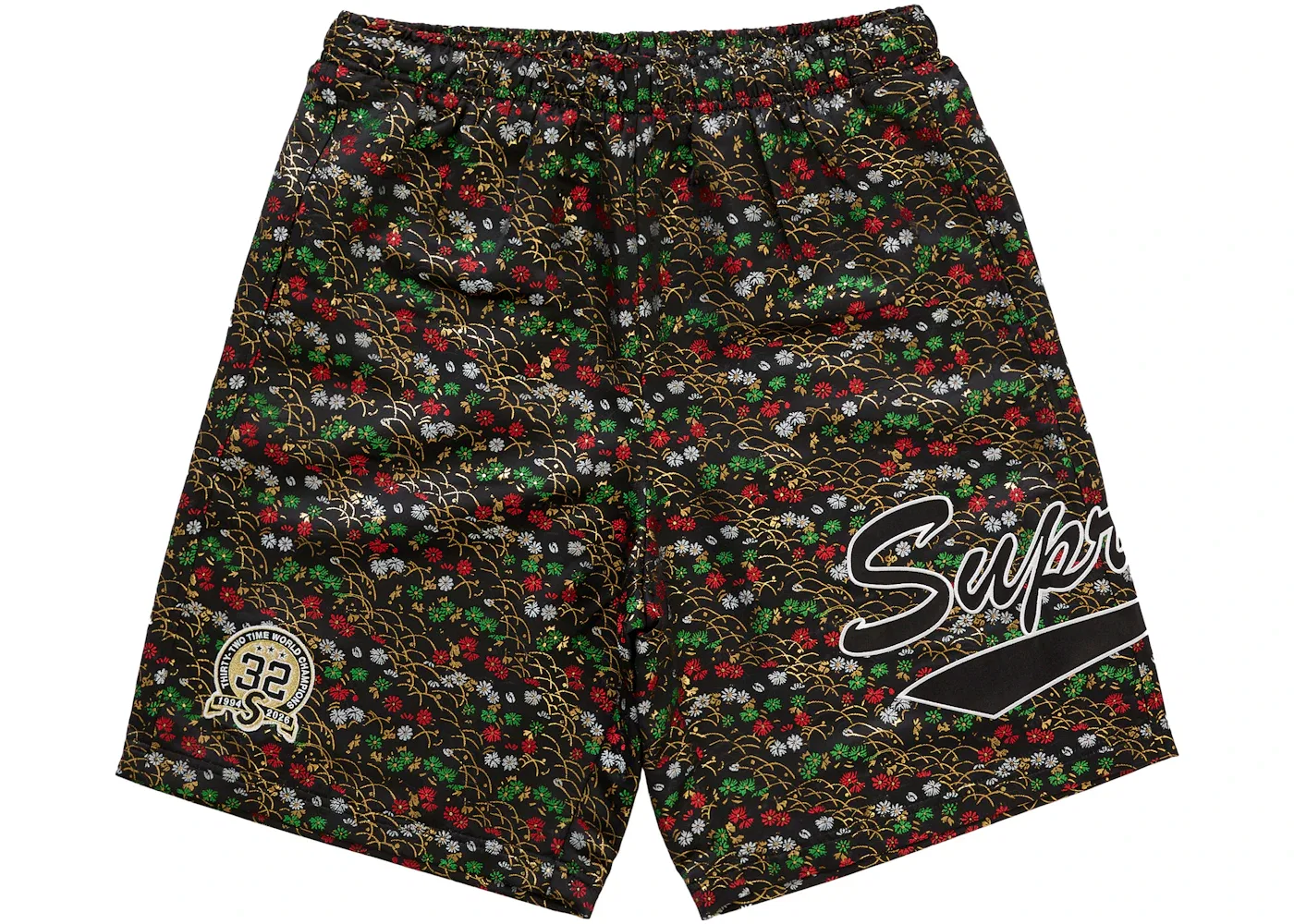 Мужские шорты с цветочным жаккардовым узором Supreme Short, Black