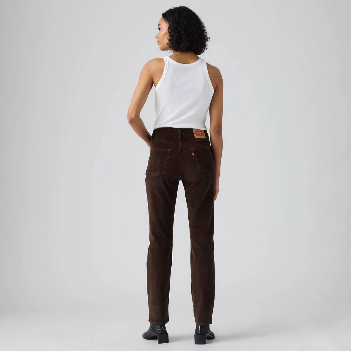 женские прямые брюки 724 с высокой посадкой Levi's, Java - Brown — фото 3