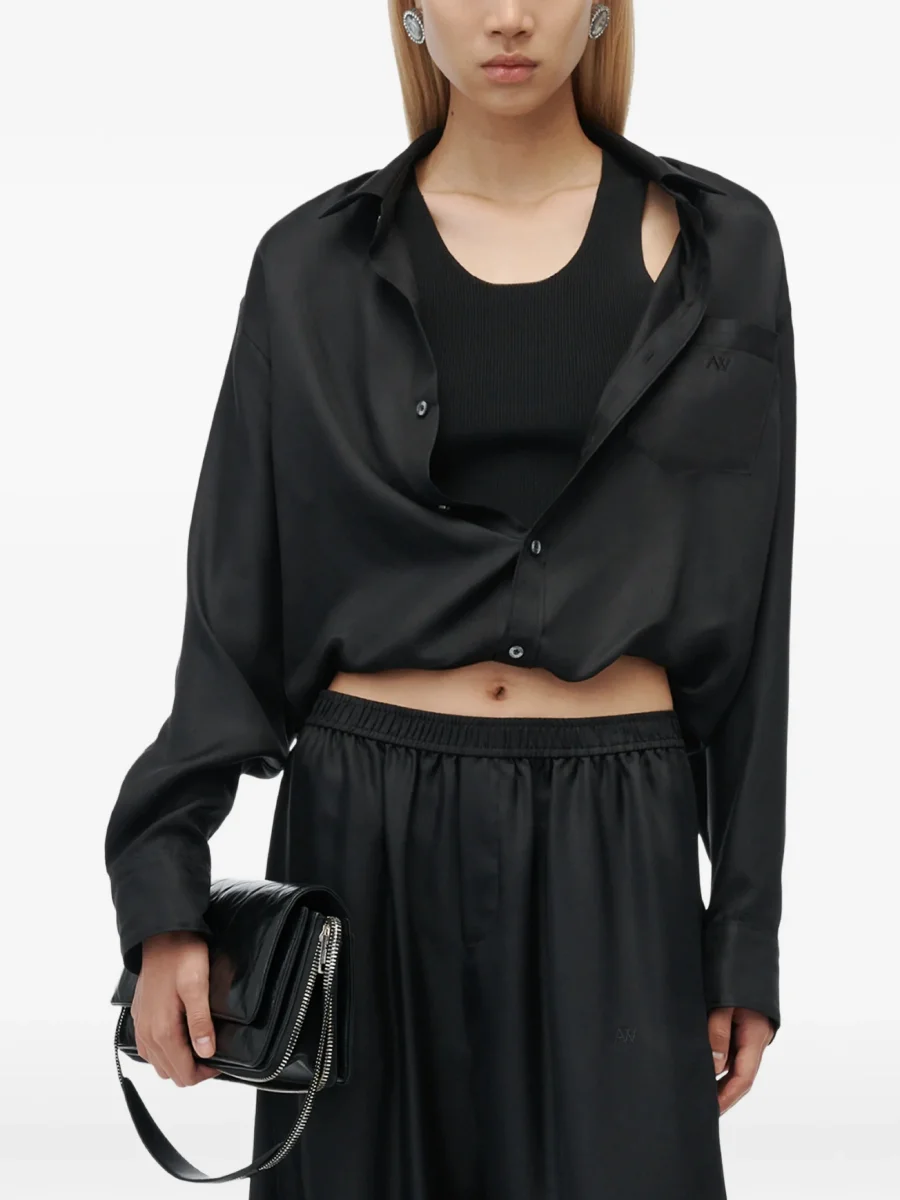 Рубашка Alexander Wang pre-styled, черный