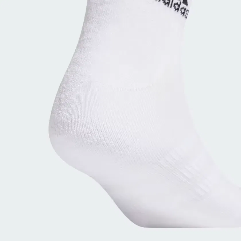 Детские носки-невидимки Adidas, 3 пары, белые — фото 3