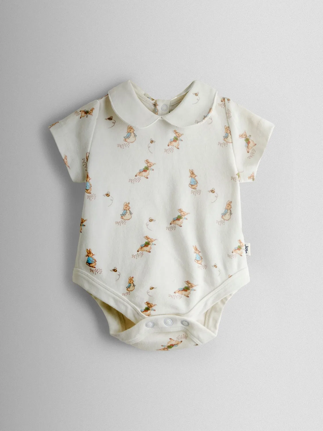 Комбинезон-боди с Питером Кроликом Jojo Maman Bébé, голубой — фото 3