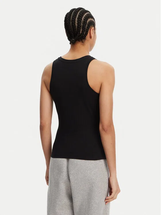 Топ slim fit Essentials Linear Adidas, черный — фото 3
