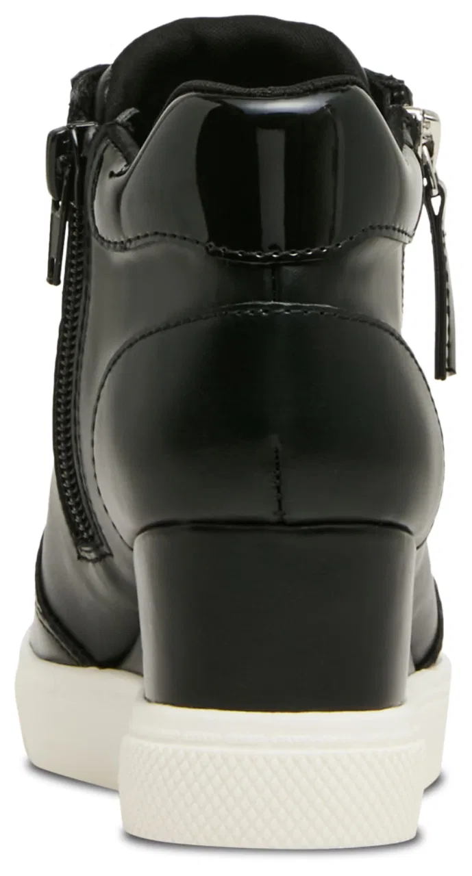 Детские кеды на танкетке с принтом Steve Madden, Black — фото 3