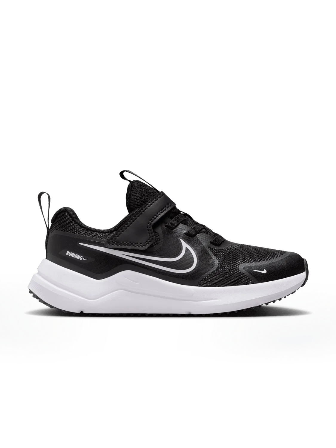 Детские беговые кроссовки с эластичной шнуровкой Nike COSMIC RUNNER PSV, черный