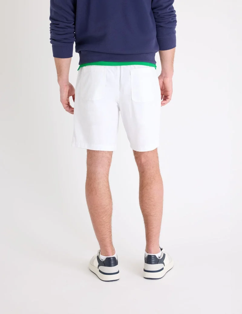 Мужские шорты U.S. Polo Assn. 8" Twill Jogger, белый — фото 2