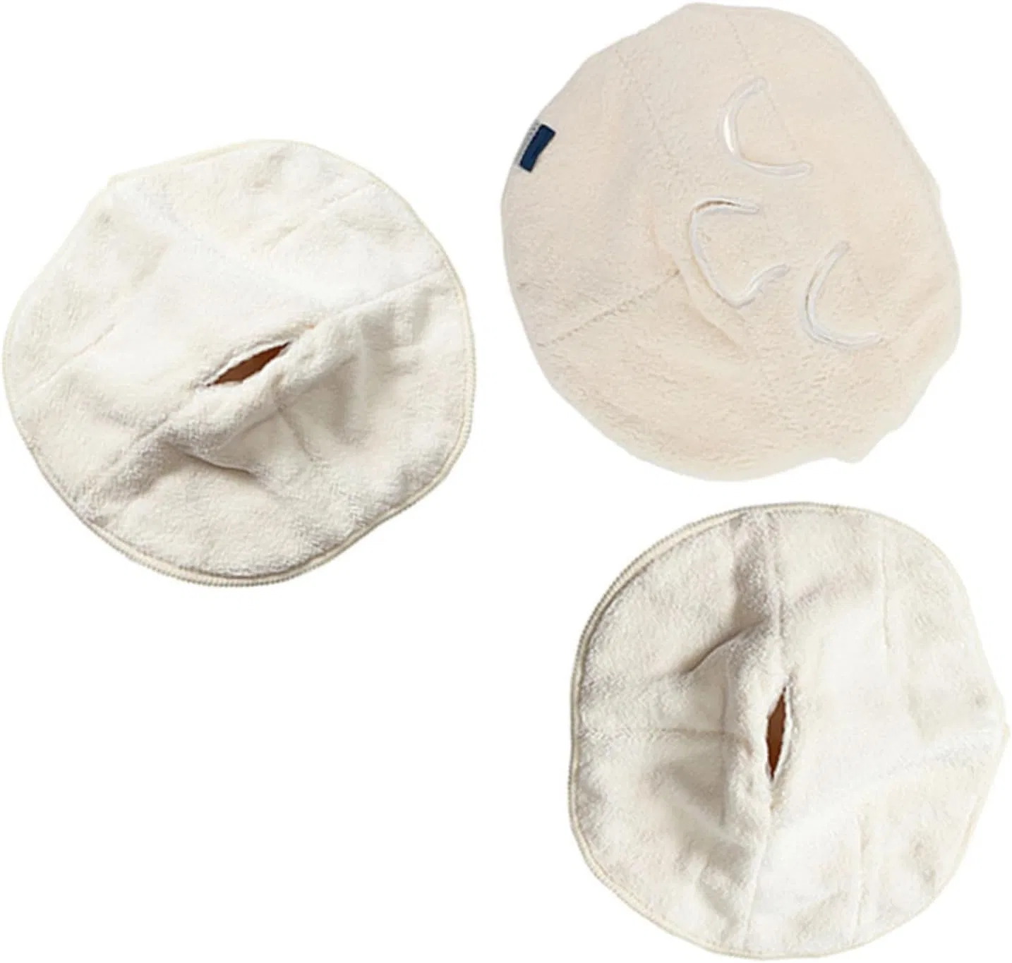 Лицевые полотенца, 3 шт, коралловый флис, GALPADA, White