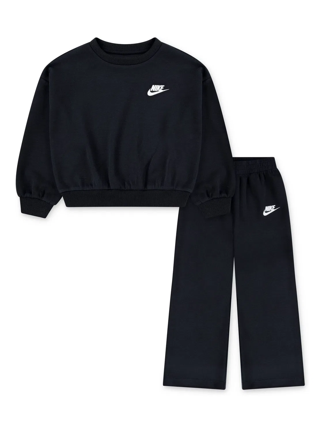 Комплект из свитшота и широких брюк Nike, черный — фото 2