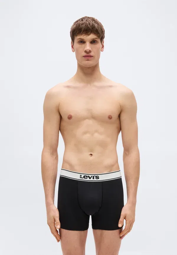 Мужские трусы-боксеры, комплект из 2 штук Levi'S, черный/темно-серый — фото 3