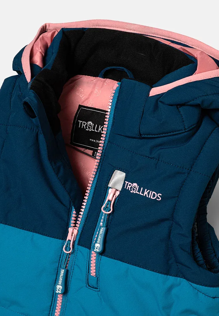 Жилет унисекс Trollkids, Madeira Blue/Harbor Blue/Peony Rose — фото 3