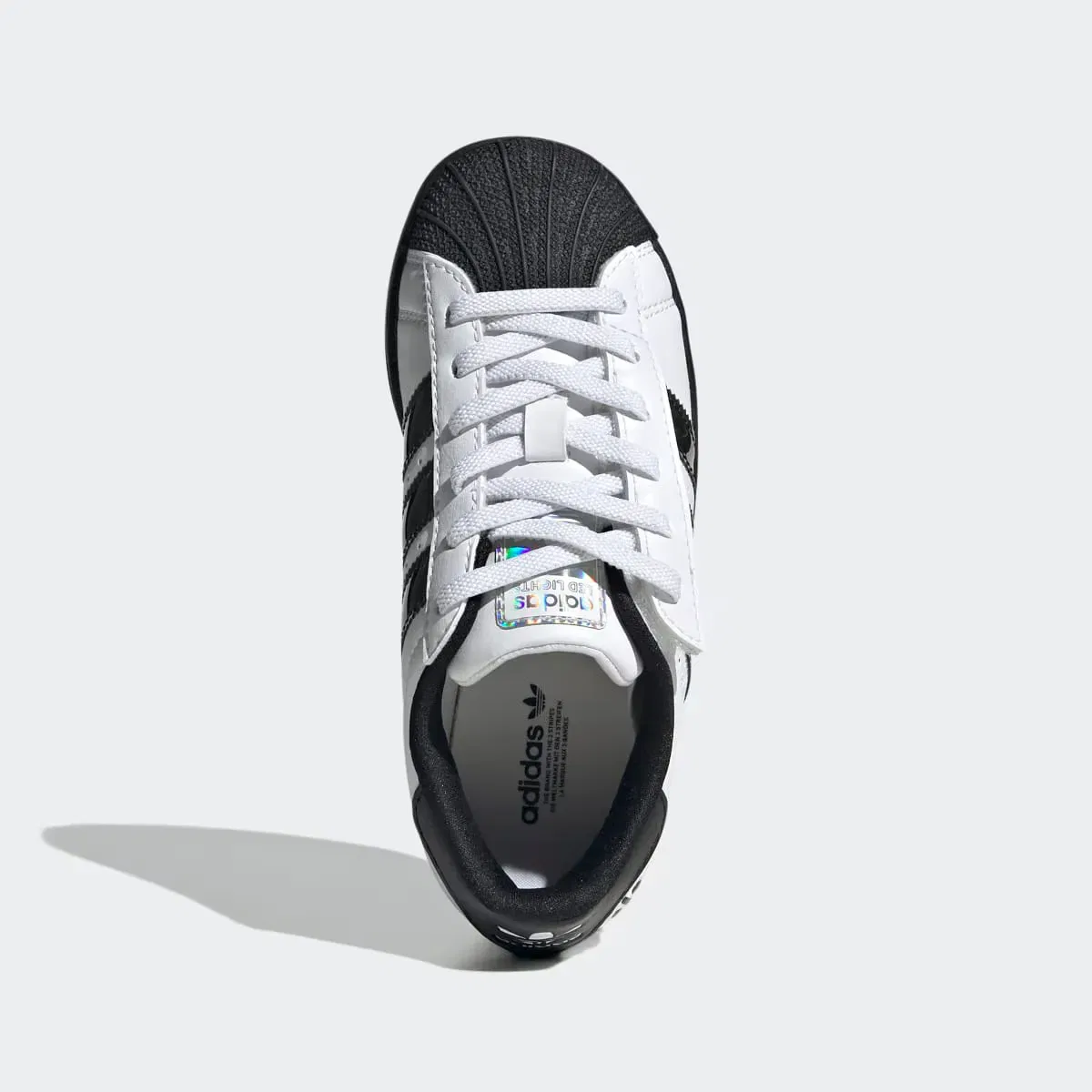 Детские кроссовки для мальчиков с синтетическим верхом Superstar adidas, Blanco — фото 3