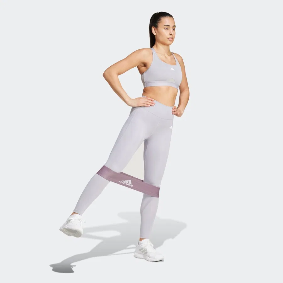 Женские леггинсы с высокой посадкой Optime Essentials 1/1 adidas, Серый — фото 3