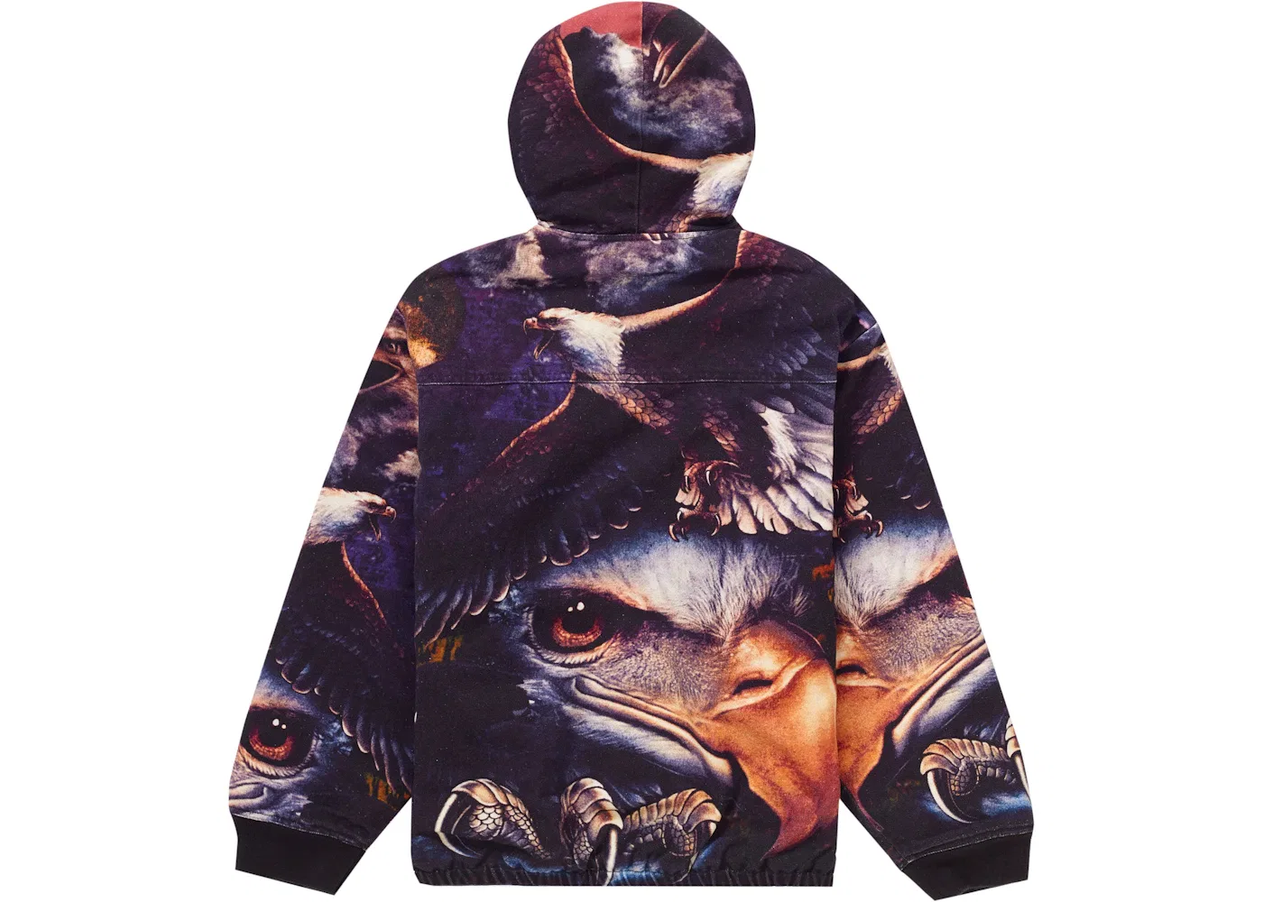 Мужская куртка с капюшоном Supreme Eagle Hooded Work Jacket, розовый — фото 3