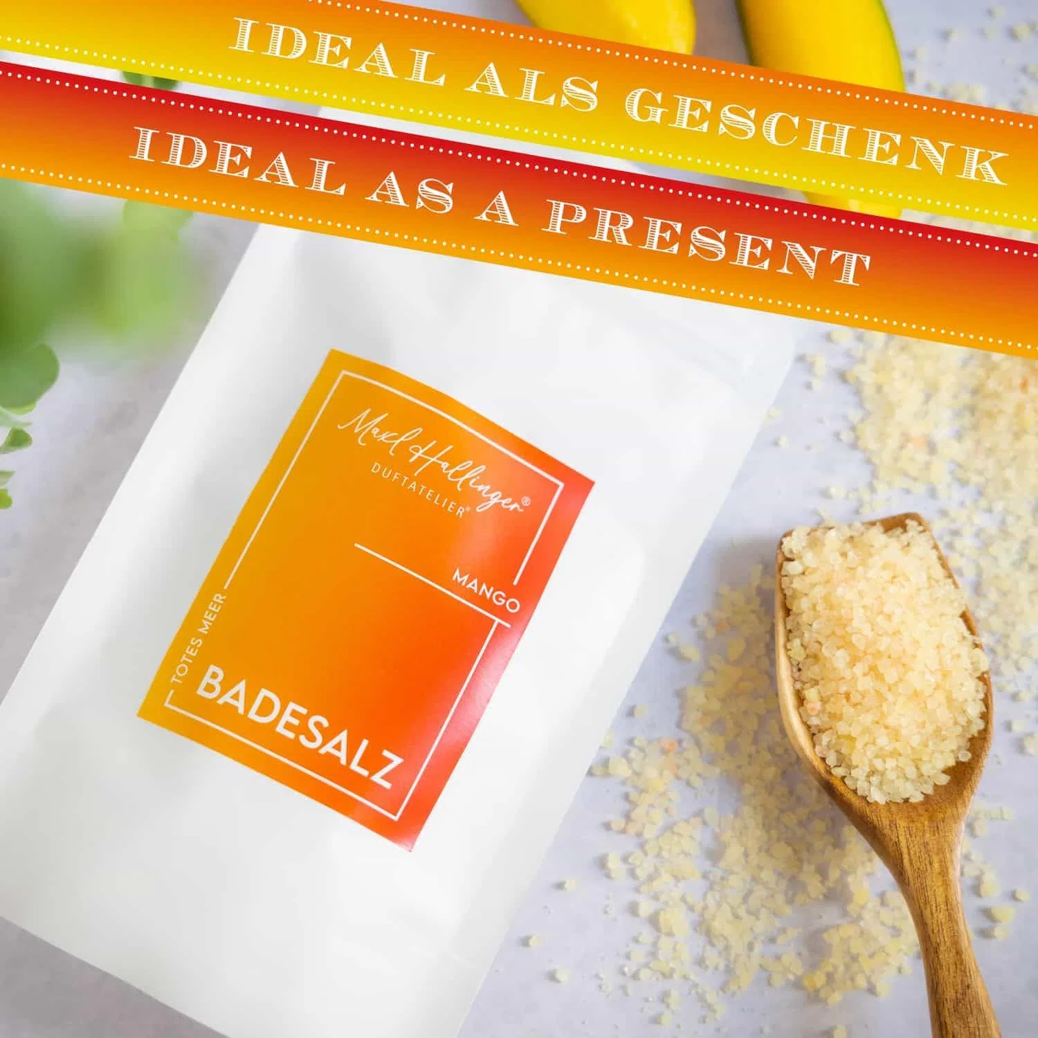 Соль для ванны Mango, Hallingers, Мертвое море, 400 г — фото 3