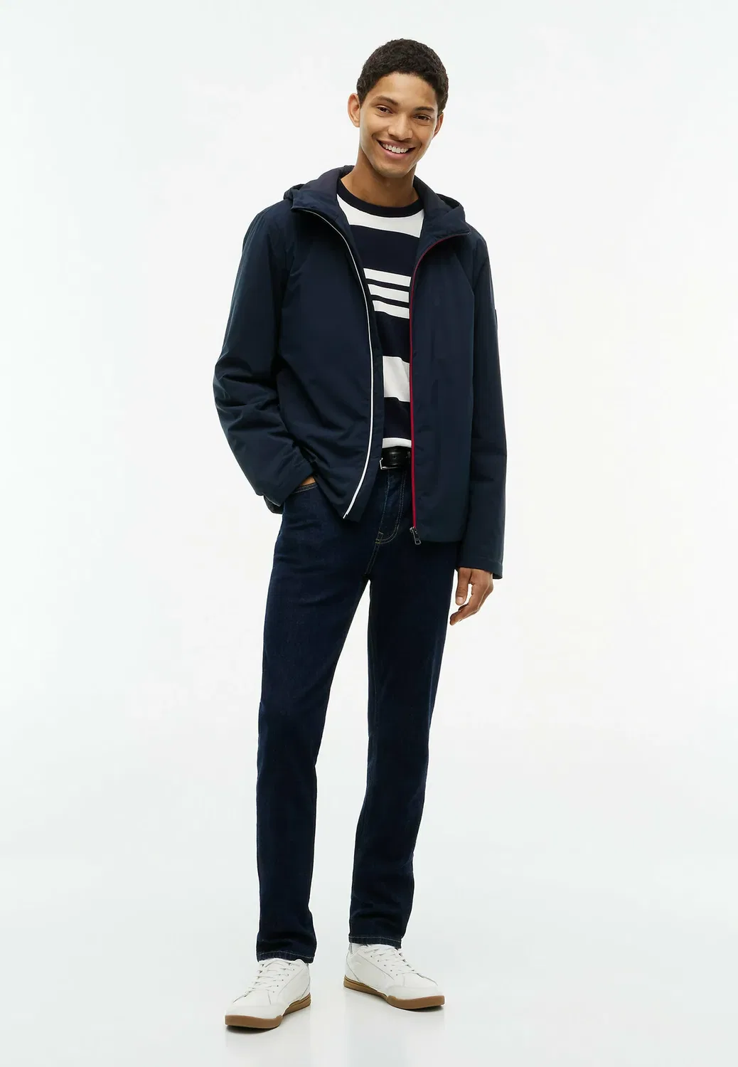 Легкая стеганая куртка с капюшоном - легкая куртка Tommy Hilfiger, Navy Blue — фото 2
