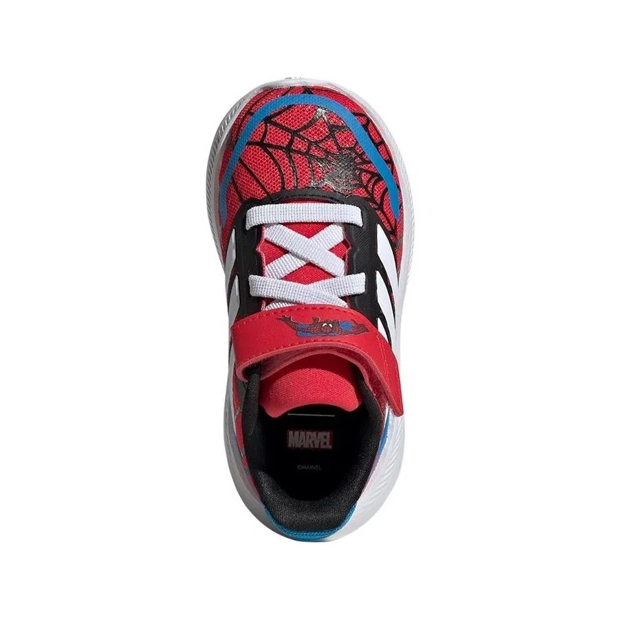Детские кроссовки с принтом RUNFALCON SPIDER-MAN EL I, adidas, Красно-белый — фото 3