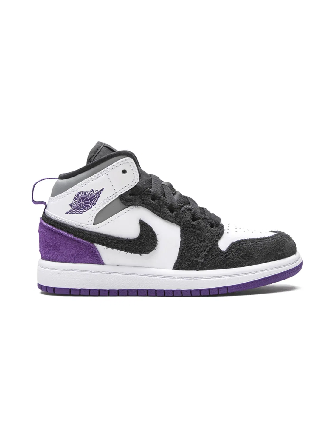 Кроссовки Air Jordan 1 Mid "Фиолетовые" — фото 3
