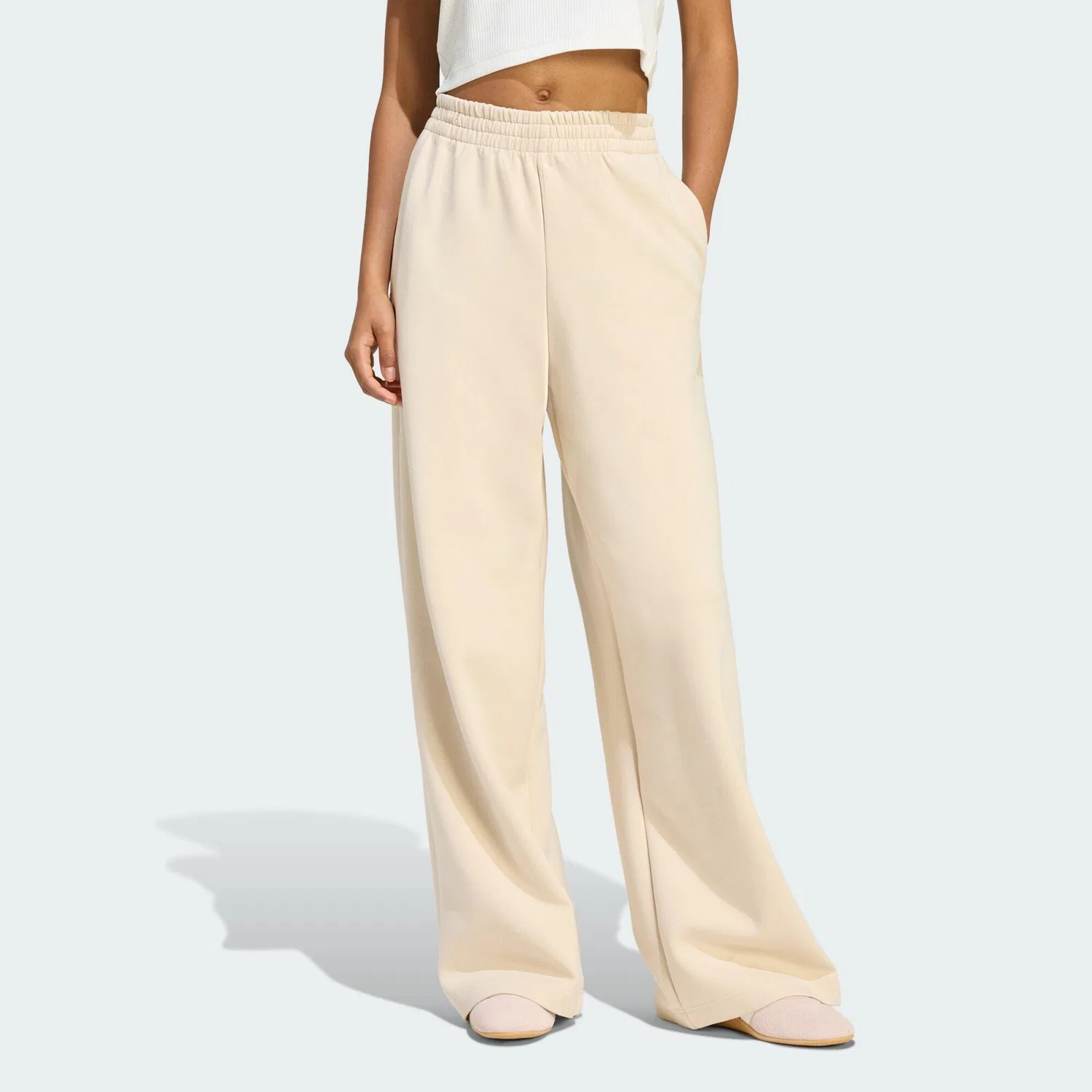 Женские брюки прямого кроя Soft Lux Straight Leg Hose Adidas, Cremefarben