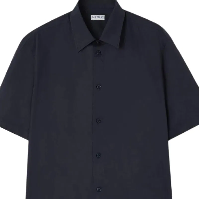 Мужская рубашка с принтом Burberry, Marine Black — фото 3