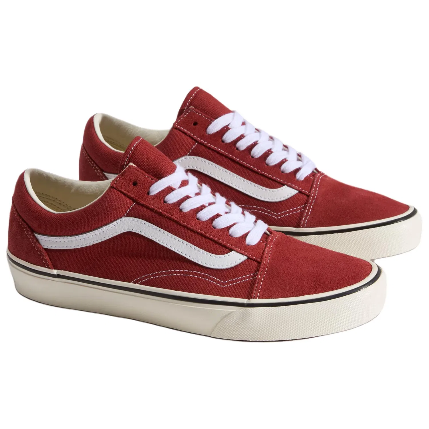 Детские кроссовки низкие Vans Old Skool, Red White — фото 4
