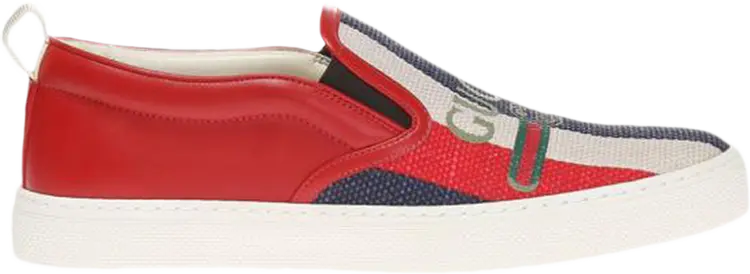 Кроссовки Gucci Cruise Slip-On Stripes, красный