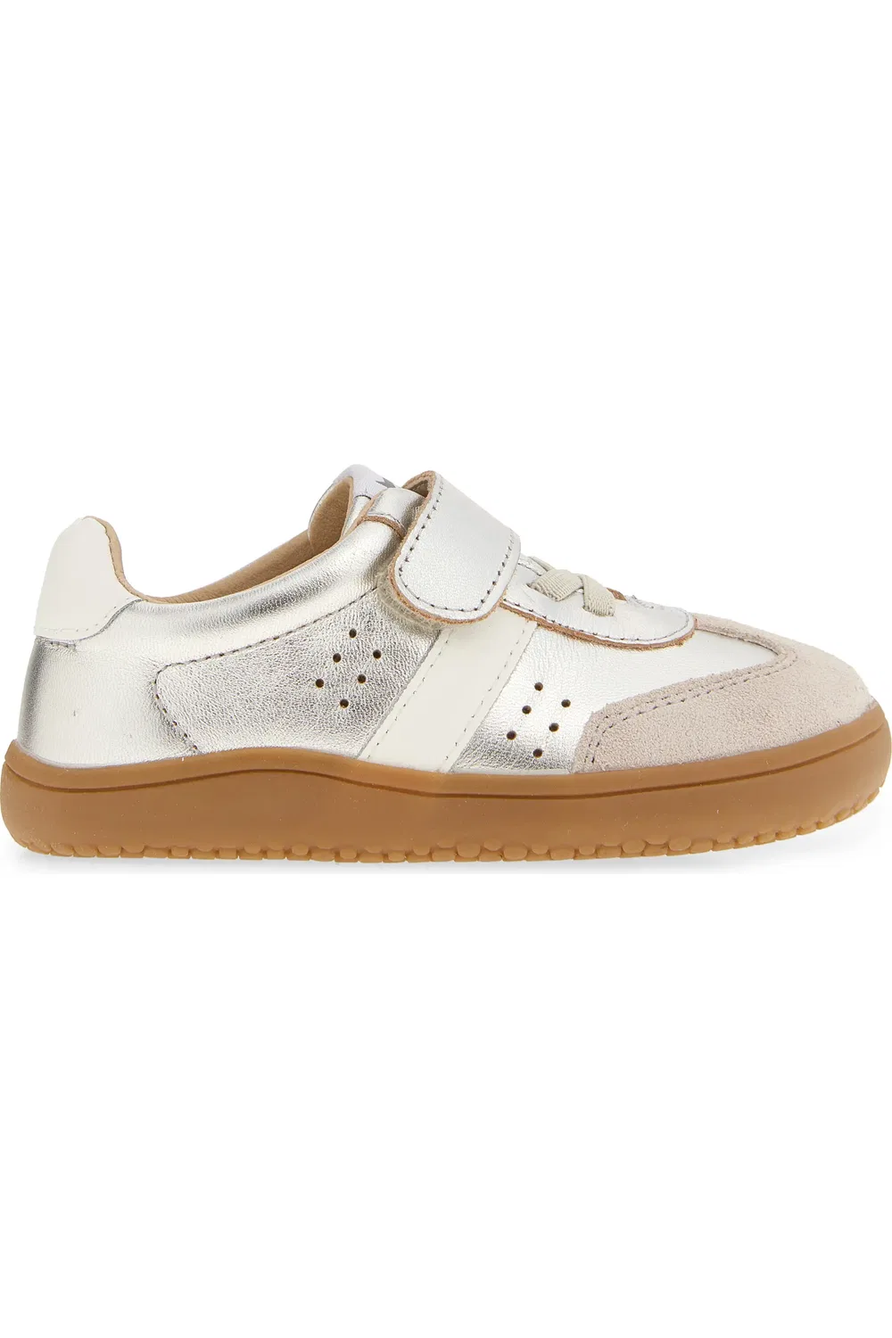 Кроссовки детские спортивные на плоской подошве 6500 Sytlin Barewalk OLD SOLES, Silver/Snow — фото 3