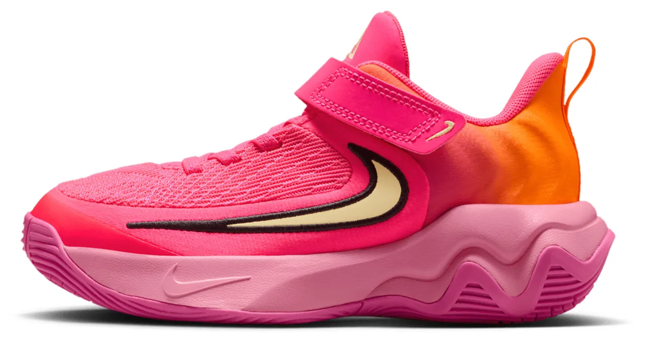 Кроссовки для мальчиков Giannis Immortality 4 Nike, цвет Hyper Pink/Pinksicle/Citron Tint — фото 2
