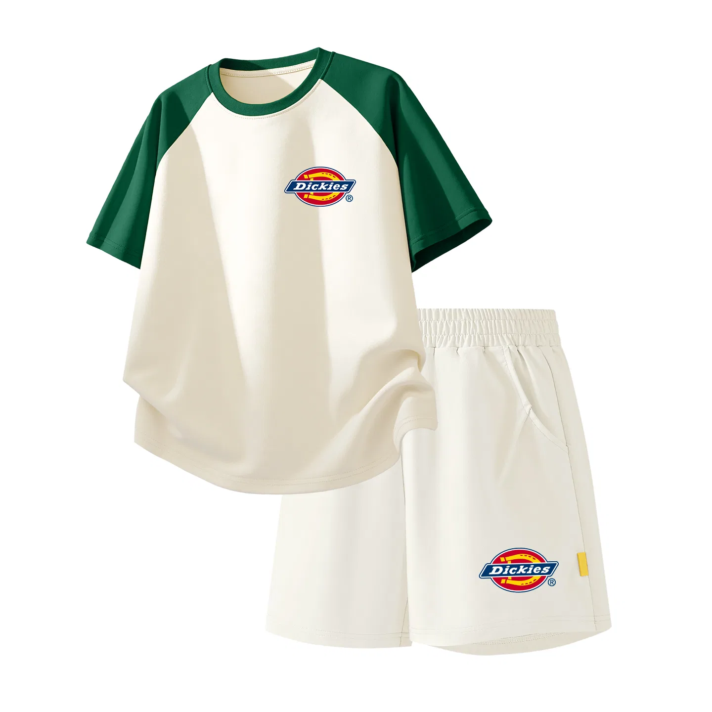 Детский спортивный комплект из 2 предметов Standard K Green White+Standard K_Bottom Right Mist White Dickies, Green White/Mist White