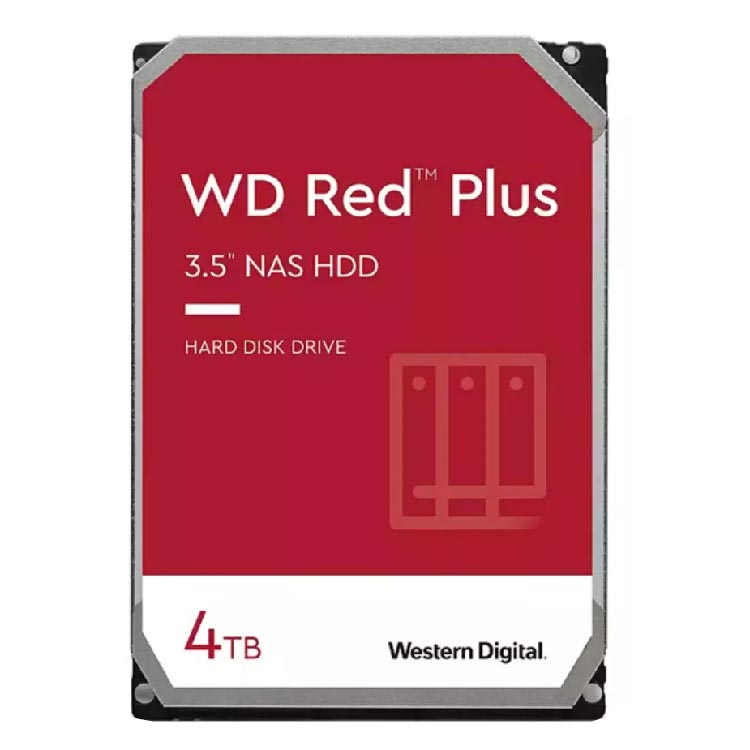 Жесткий диск Western Digital WD Red Plus 4Tb, 3.5'', WD40EFZX - фото