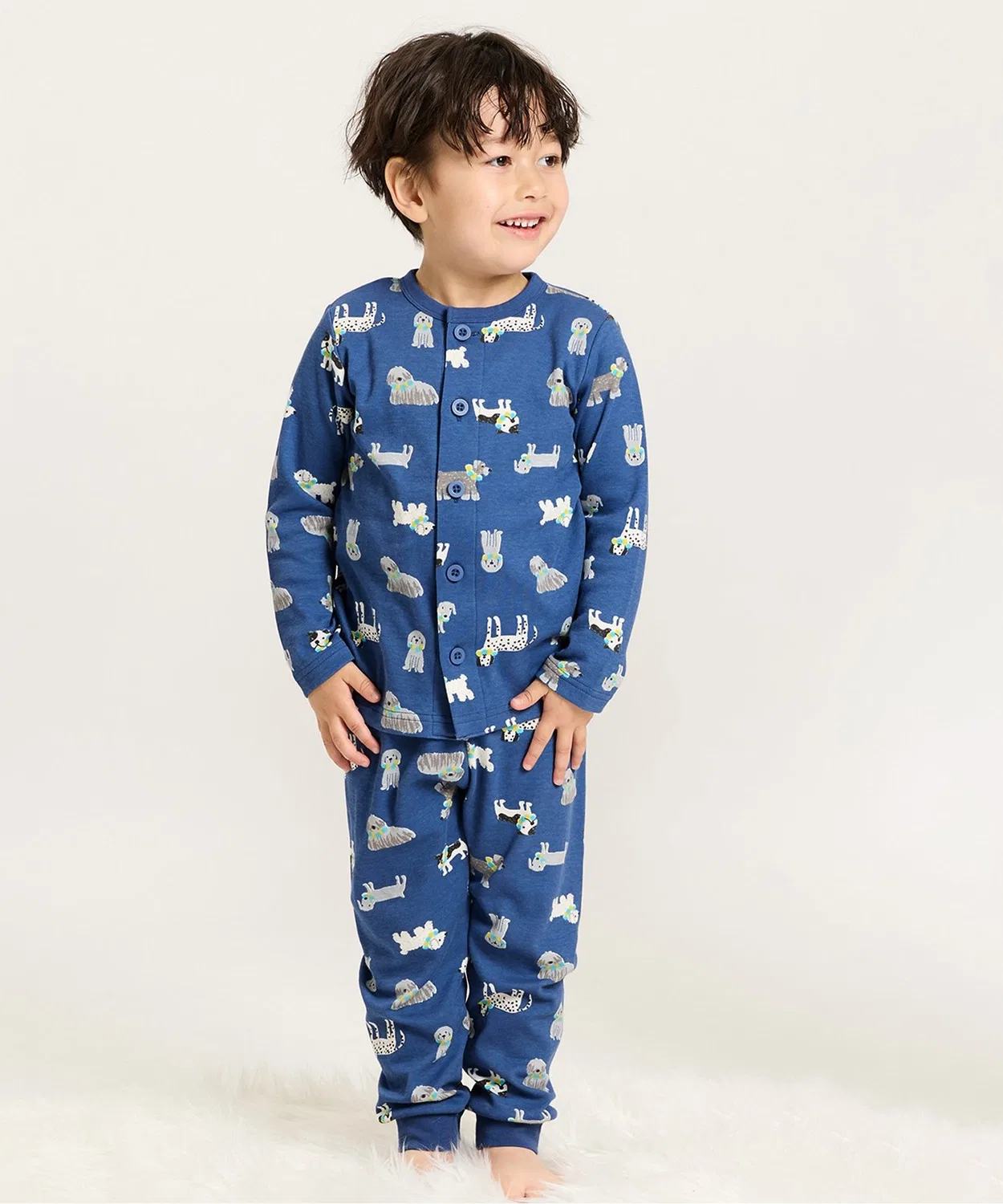 Детская пижама с длинным рукавом модель Variety BREEZE, Navy