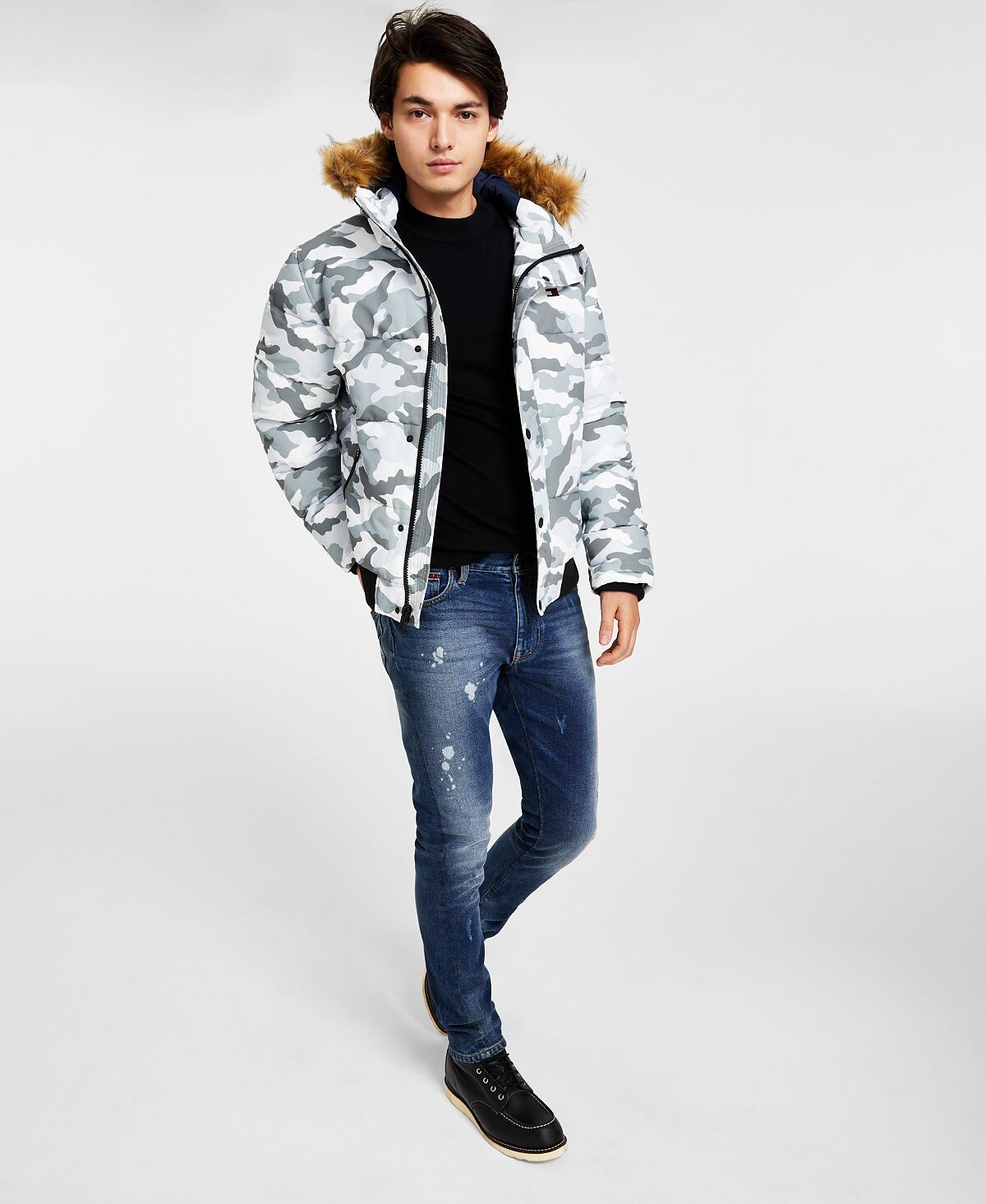 

Короткое пальто для снорклинга, созданное для macy's Tommy Hilfiger, мульти