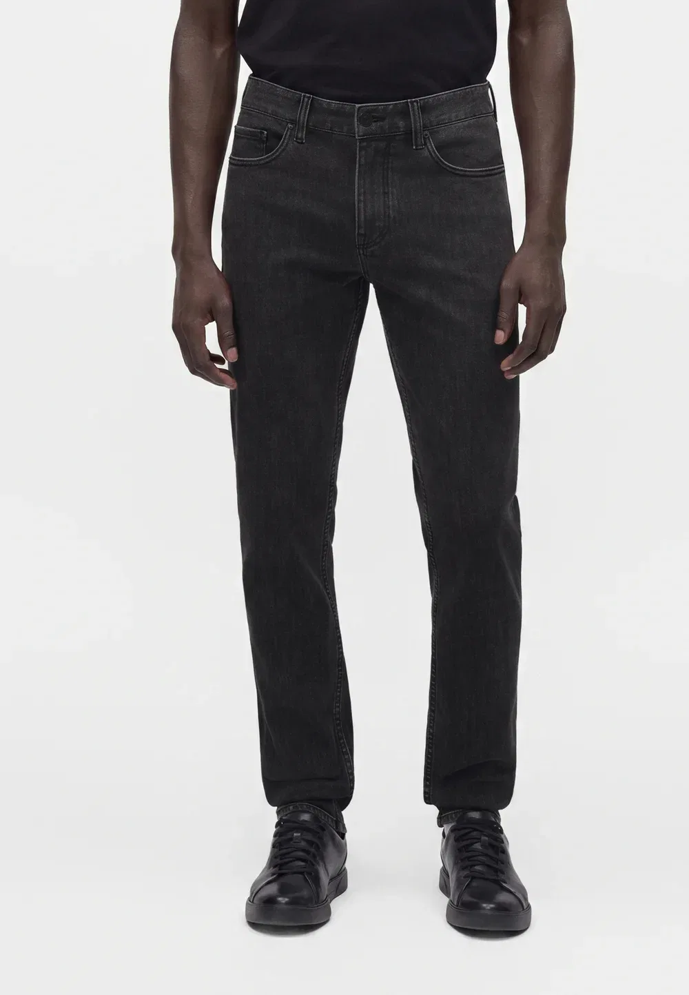 Брюки с карманами - джинсы зауженного кроя Emporio Armani, Medium Grey Denim